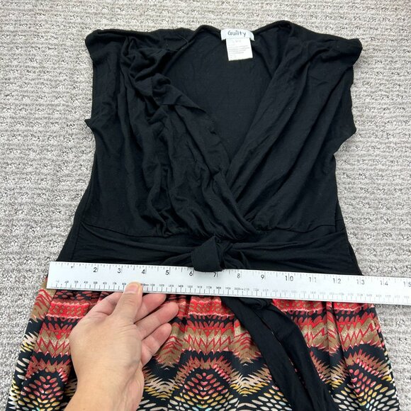 Guilty Long Dress Women Medium M Black Multicolored Party Formal Cocktail Outfit - Picture 7 of 8